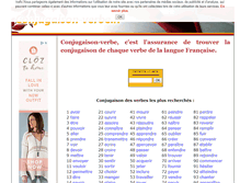 Tablet Screenshot of conjugaison-verbe.fr